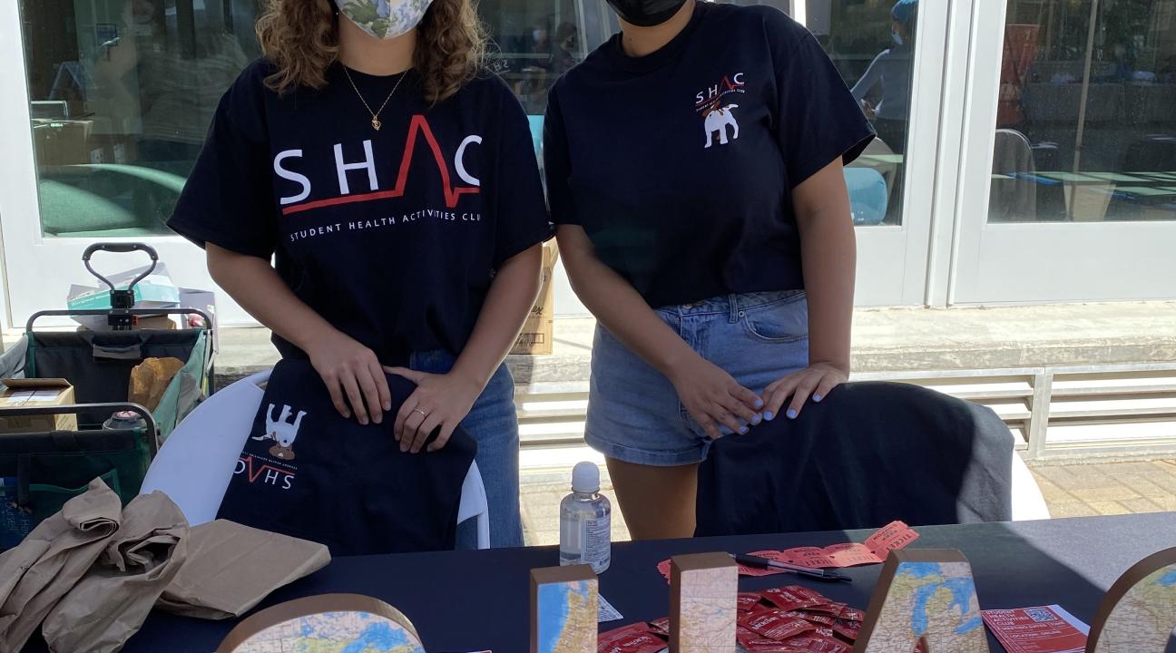 Picture of Stephanie and Angel at the Health and Wellness Fair