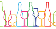 Graphic of alcohol bottles