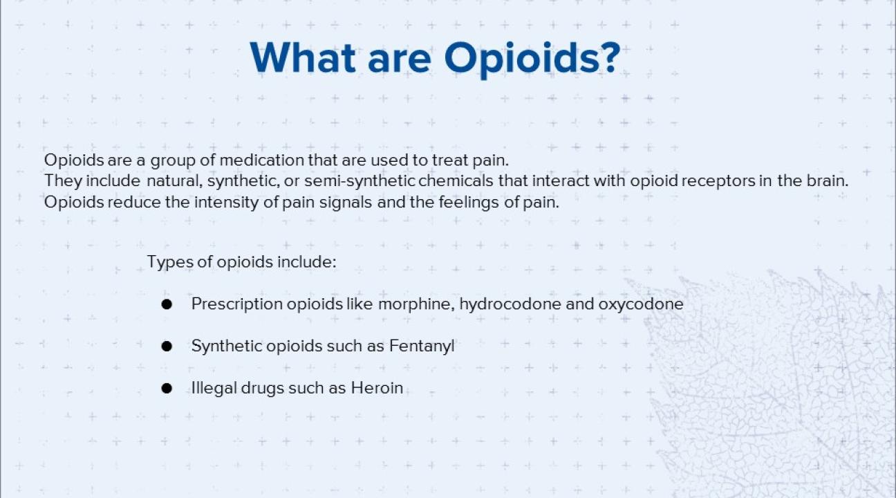 What are opioids?