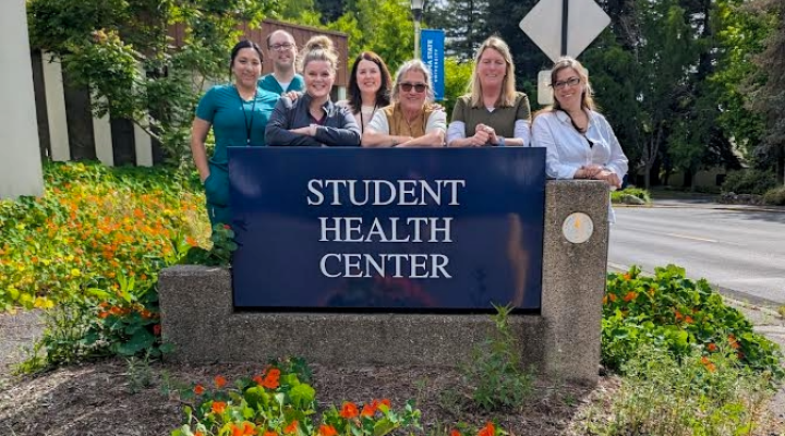 Picture of Student Health Center Staff in front of SHC