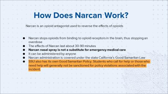 How does Narcan work?