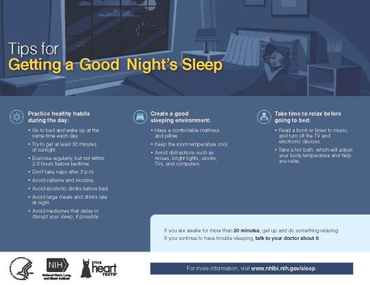 Tips for quality sleep