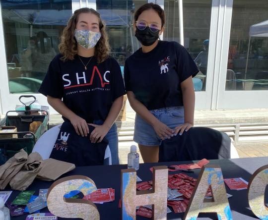 Picture of Stephanie and Angel at the Health and Wellness Fair